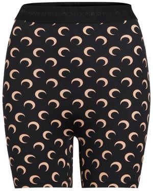 Marine Serre Moon Shorts Polyamide - Black
