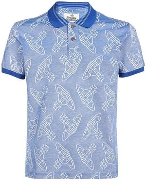 Vivienne Westwood Cotton Polo Shirt - Blue