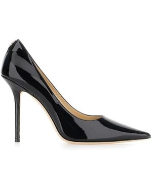 Jimmy Choo Leather Love Court Shoes - Black