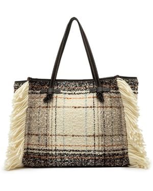 GIANNI CHIARINI MARCELLA Bags Bouclé Fabric - Natural