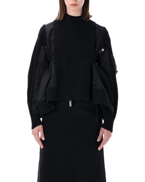 Sacai Knit Blouson - Black