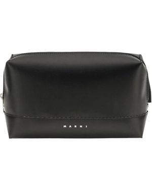 Marni Marni Buckle-Closure Crossbody Bag - Black