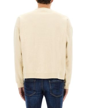 DSquared² Sweatshirt With Logo Cotton Sweatshirts - Blue