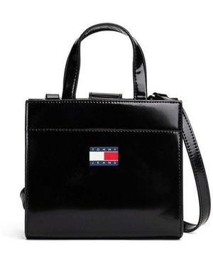 Tommy Hilfiger Tote Bag Polyurethane Tote-Bags - Black