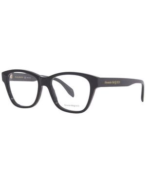 McQueen Eyeglasses Square Full Rim, - Frame And Clear Demo Lens Am0306O004 - Black