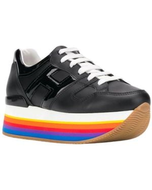 Hogan Platform Sole Trainers Hxw4210T548I6Sb999 - Black