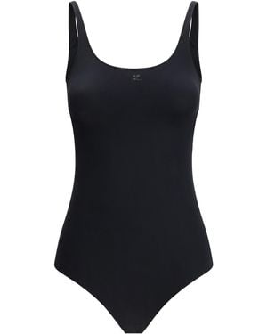 Courreges One Piece Swimsuit With A Cut-Out Detail Elastane; Polyamide Swimwear - Black
