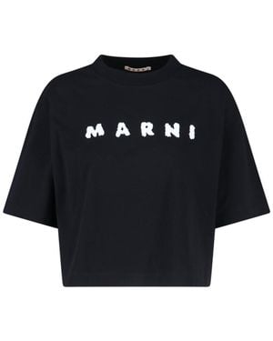 Marni Versatile T-Shirts With Clean Lines - Black
