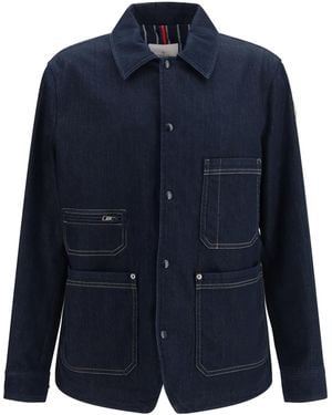 Moncler Haderu Denim Shirt Jacket - Blue