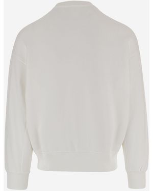 Autry Cotton Sweatshirt With Logo Sweatshirts - White