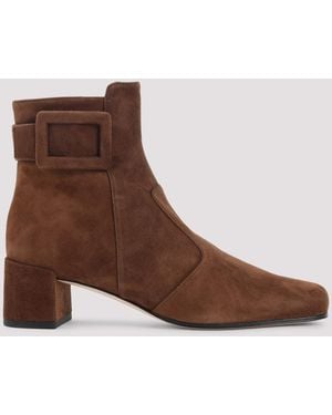Roger Vivier Tres Polly 45 Boots - Brown
