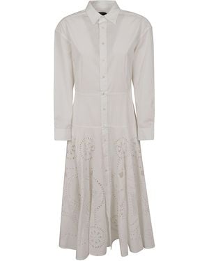 Polo Ralph Lauren Woven-Shirt Dress-Dresses Abito - Grey