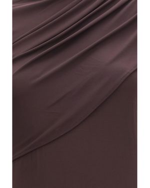 Courreges Dress Twist Viscose - Purple