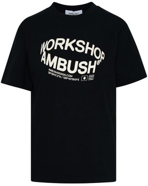 Ambush Black Cotton Revolve T-shirt