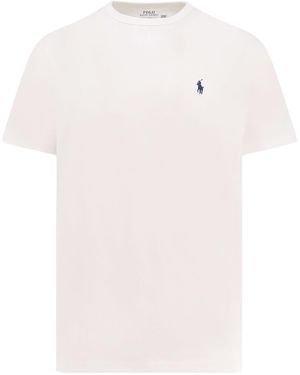 Tシャツ・カットソー POLO RALPH LAUREN Heavy cotton T-shirt logo embroidery Polo Ralph Lauren Embroidered Logo T-Shirt | Saks Fifth Avenue