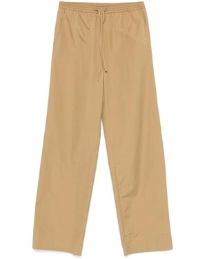 Loulou de Saison Sero Drawstring Palazzo Trousers - Natural