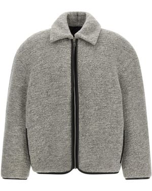 JW Anderson Contrast Trim Casual Jacket - Grey