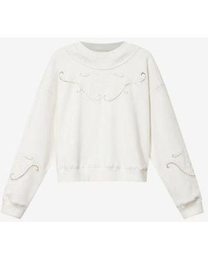 Isabel Marant Marant Etoile Embellished Sweatshirt - White