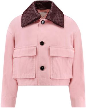Bottega Veneta Cotton Twill Jacket - Pink