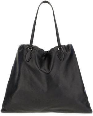Jimmy Choo Nappa Leather Shopping Bag - Black