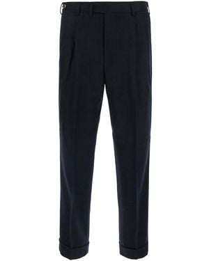 PT Torino Trousers Carrot 2 Pleat Trousers - Black