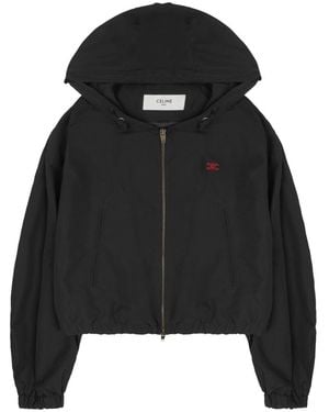 Celine Windbreaker Jacket Nylon Cotton - Black