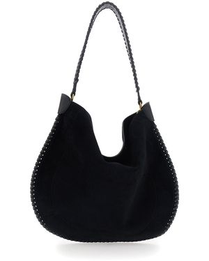 Isabel Marant Shoulder Bag Oskan Suede - Black