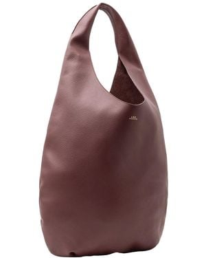 A.P.C. Shoulder Bag Le Neige Cowhide - Red