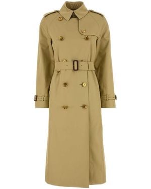 Burberry Sage Gabardine Waterloo Trench Coat - Multicolour