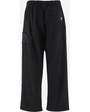BBCICECREAM Cotton Pants With Logo - Black