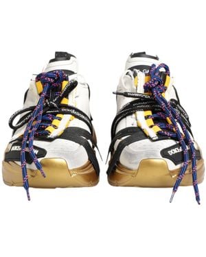 Dolce & Gabbana Daymaster Low Top Trainers Shoes Pl+Pu+Tu+Vi+70Lf - Blue