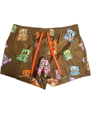 Dolce & Gabbana Teddy Bear Shorts Swimwear Polyester - Brown
