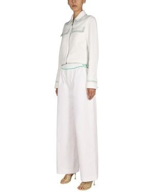 Bottega Veneta Pants Cotton Twill - White