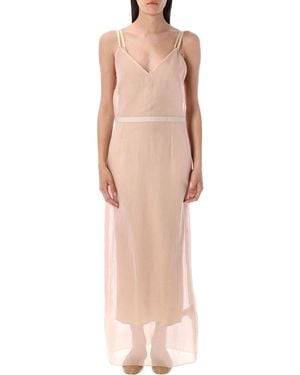 Carven Open Back Slip Dress - Pink