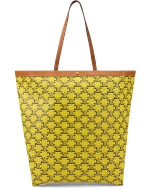 Celine Tote Bag Triomphe Calfskin - Yellow