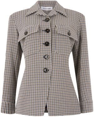 Veronica Beard Twill Jacket Multicolor Polyester - Gray