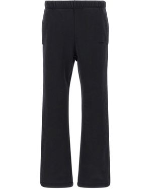 Purple Cotton Fleece Joggers - Blue