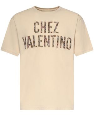 Valentino Garavani T-Shirts And Polos Cotton - Natural