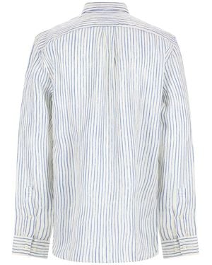 120% Lino Shirt Linen - White