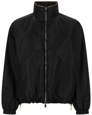 Fendi Giacca A Vento Reversibile - Black