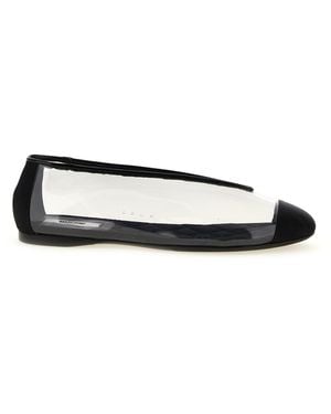 Moschino Solid Ballet Flats - Black