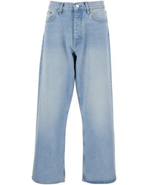sunflower Light- Five Pocket Jeans With Logo Patch On The Back - Blue