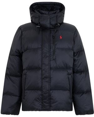 Polo Ralph Lauren Padded Jacket With Hood Nylon Puffer - Blue