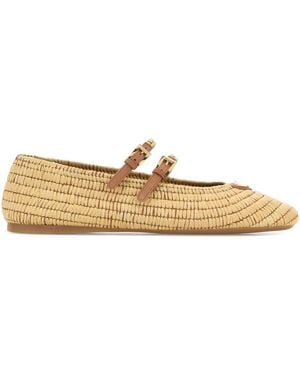 Prada Raffia Ballerinas - Multicolour
