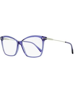 Tom Ford Butterfly Block Eyeglasses Tf5687-B 081-Ruthenium 56Mm Ft5687 Plastic (Acetate)/Metal - Black