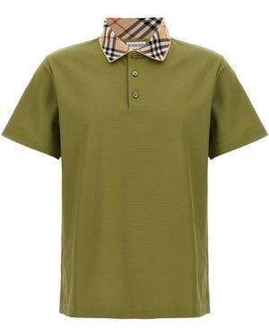 Burberry For Polo Shirt - Green