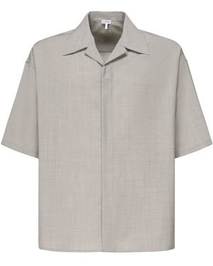 Loewe Tailored Wool Shirt - Gray