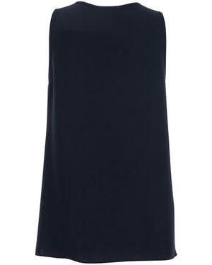 P.A.R.O.S.H. Sleeveless Top Tech Fabric - Blue