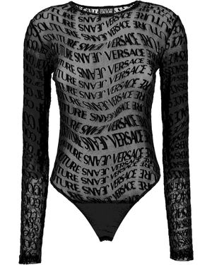 Versace Jeans Couture Body With Long Sleeves - Black