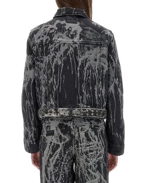 Ganni Ganni Organic Cotton Denim Jacket - Gray